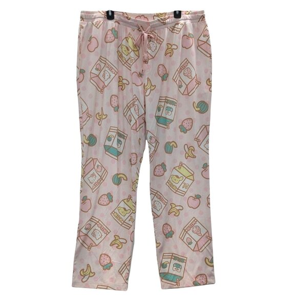 Hot Topic Other - Hello Kitty Milk Print Pajama Pants Pastel Kawaiia Y2K Lounge Relaxation Size 2X